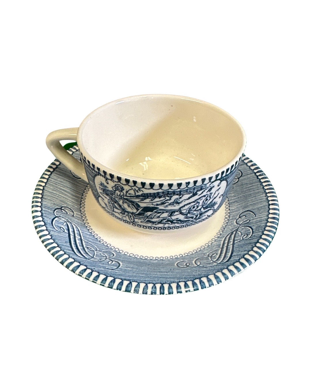 Countryside Wedgewood Teacups & Saucers