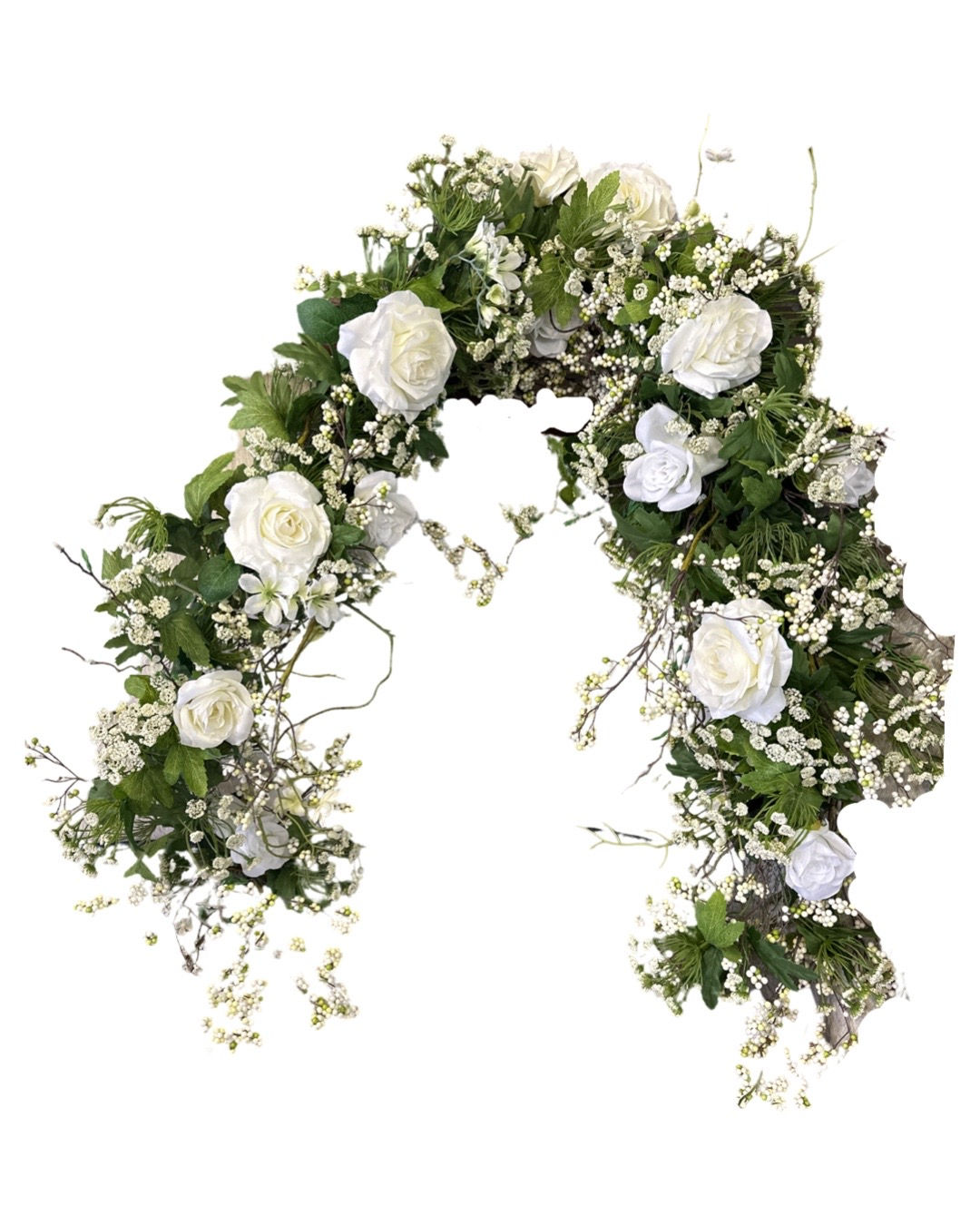 Faux Florals for Archway/Backdrop