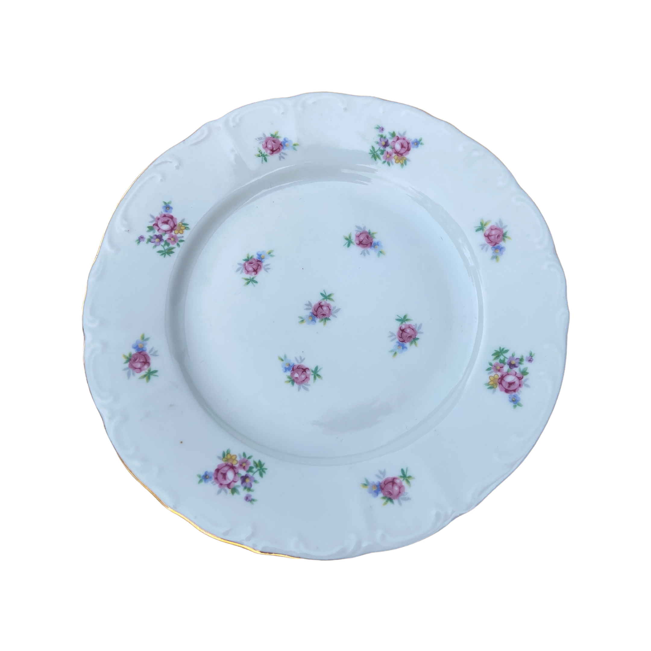 (5) White Floral Dessert-Style F
