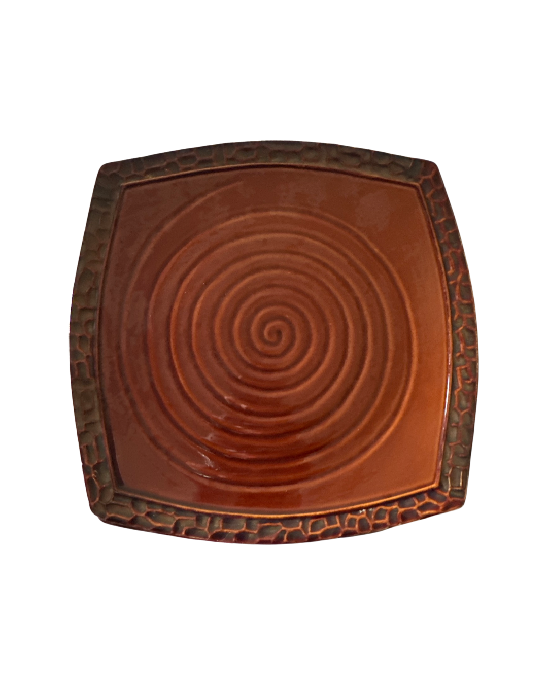 (5) Brown Dinner Plates