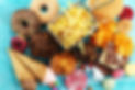 Unhealthy products. food bad for figure, skin, heart and teeth. Assortment of fast carbohy