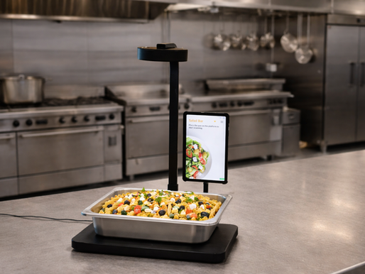 Metron AI Scanner with pasta salad
