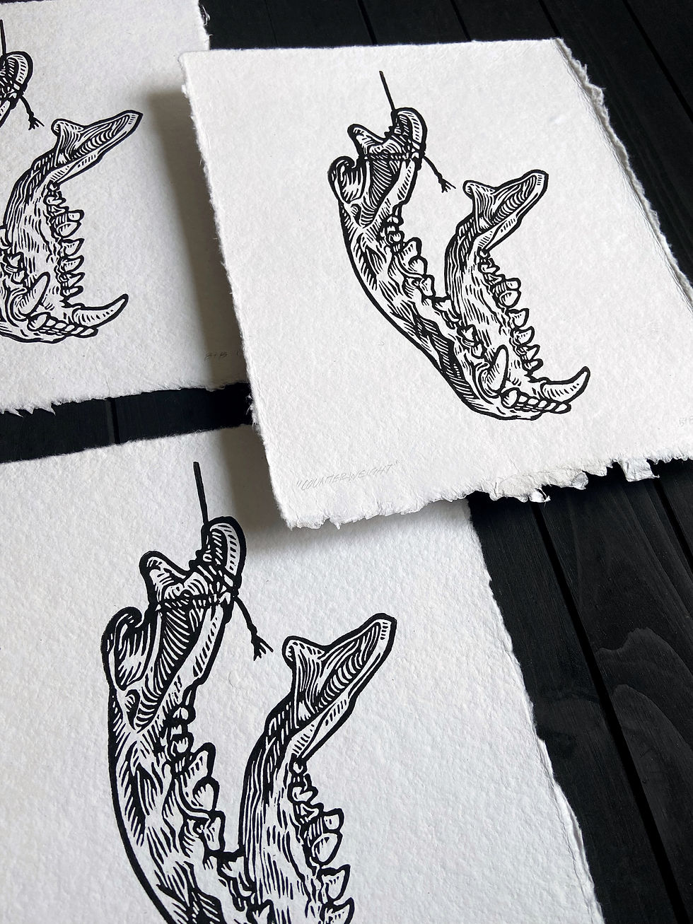 Thumbnail: Counterweight Limited-Edition Linocut Print