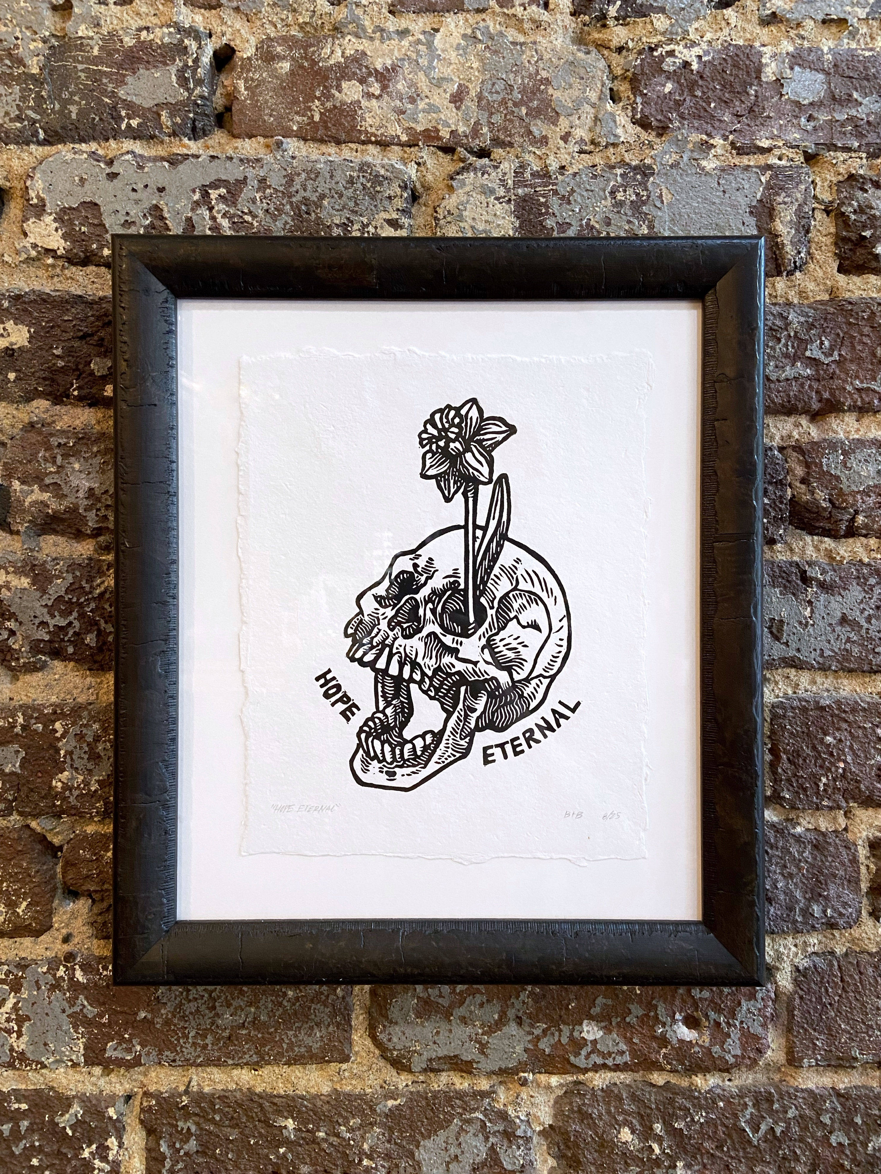 Hope Eternal Framed Limited Edition Linocut Print