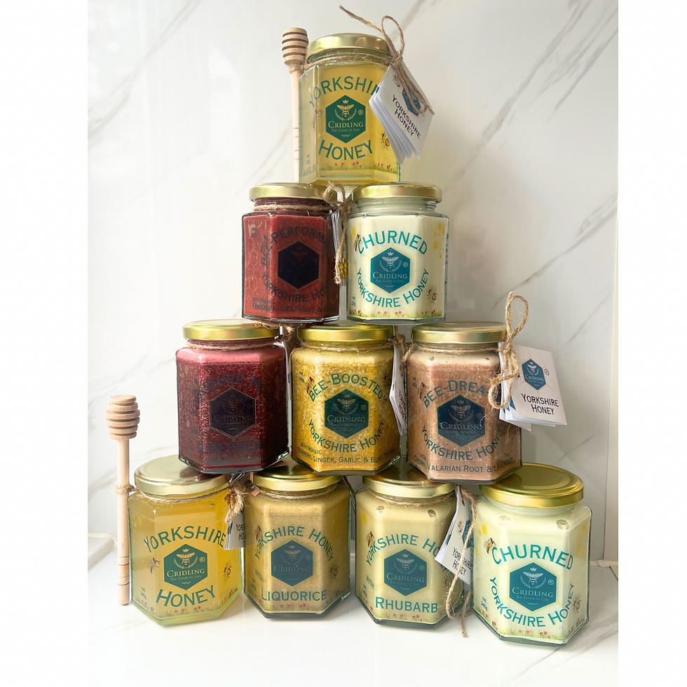 Thumbnail: Jars of Churned Yorkshire Honey (4 sizes)