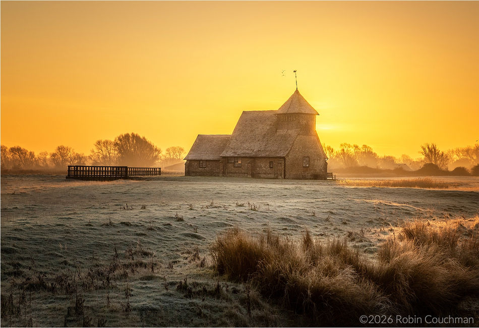 Dawn over Fairfield Church by Robin Couchman