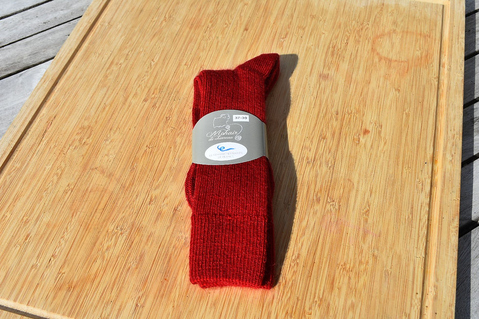 Chaussettes réalisées en mohair