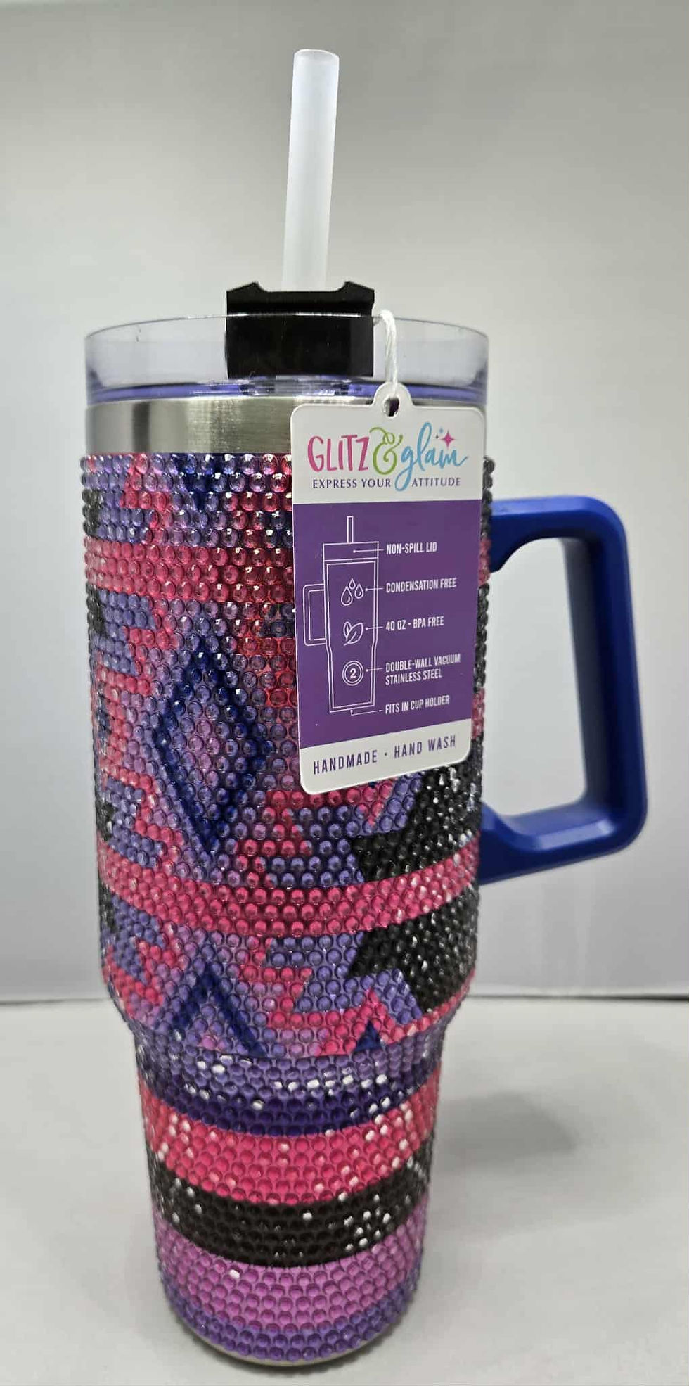 Miniaturbild: Glitz & Glam Tumbler Stainless Steel 40oz. Hot & Cold, $28.00Each
