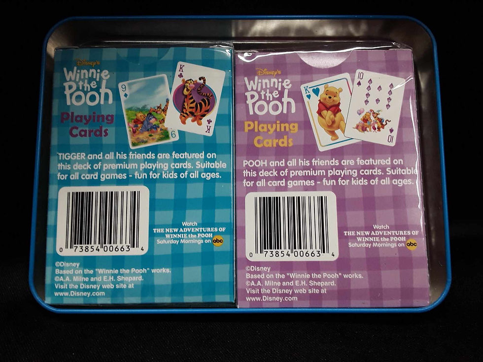 Thumbnail: Disney Winnie The Pooh & Friends Playing Cards Two Decks Factory Sealed Cards