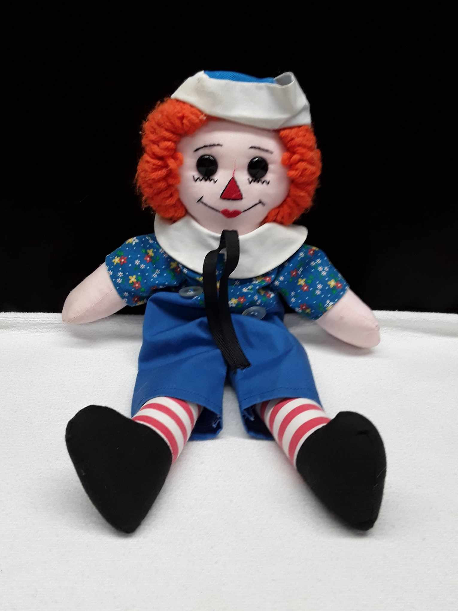Raggedy Ann Cloth Doll w/ Orange Hair, Size: 15.50" Tall