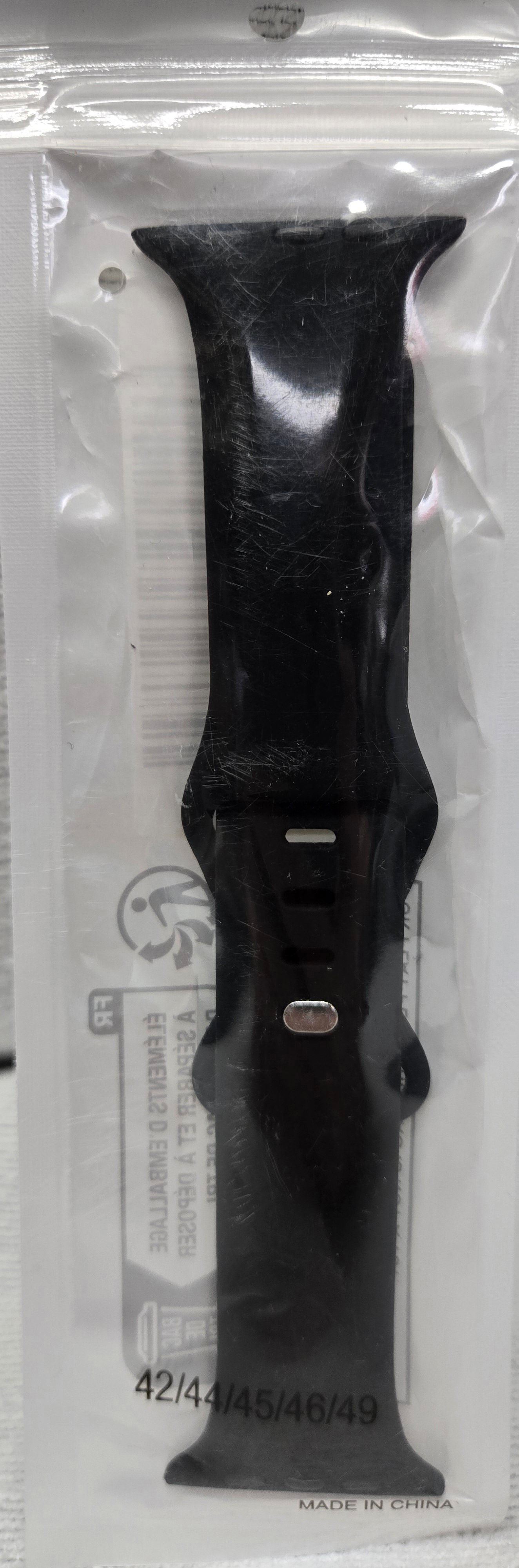 Silicone Band Compatible w/ Apple Watch Band, *Read Descrition for Fit