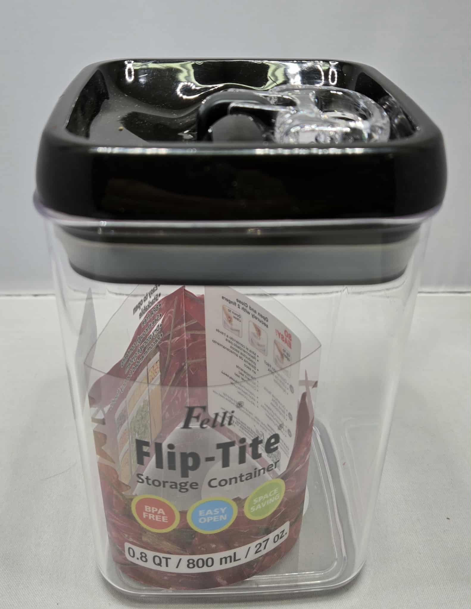 Flip-Tite by Felli Storage Container,  Size: 27oz.