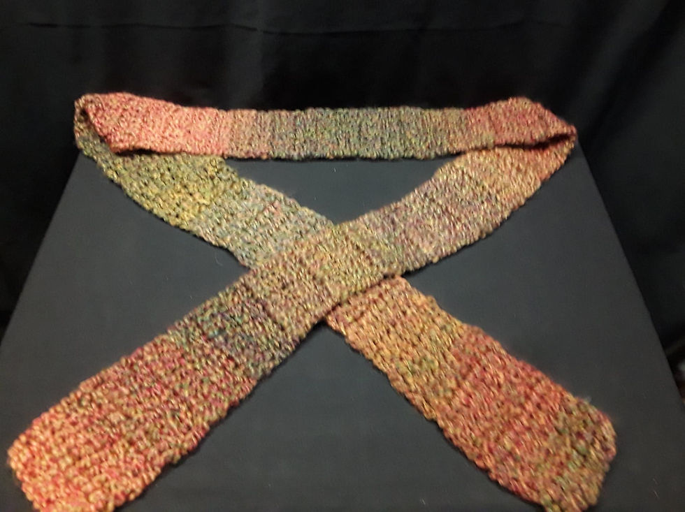 Miniatura: (10) different Crochet Scarfs,  Handmade, Sizes very, Average size: 70" long x 4