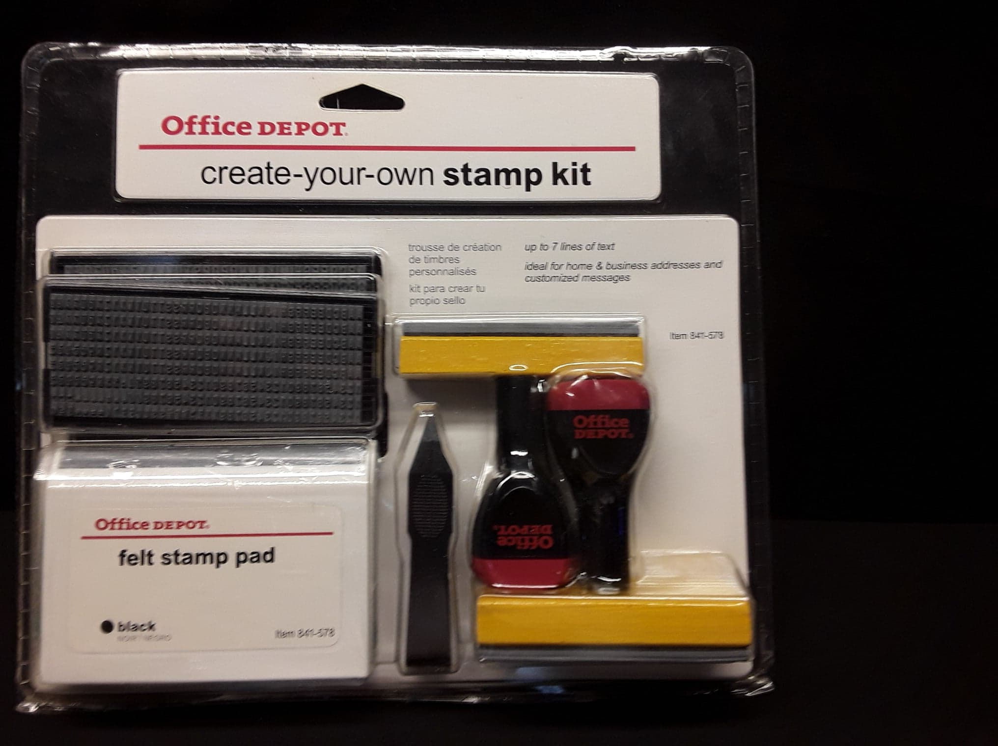 Create Your Own Stamp Kit Office Depot Custom Up to 7 Lines