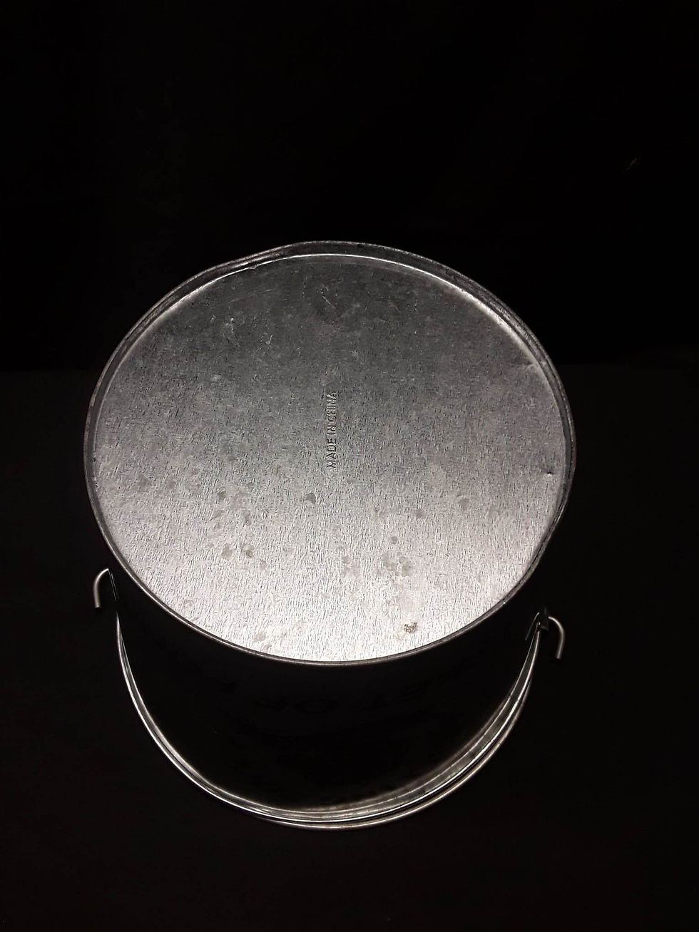Thumbnail: Galvanized Bucket of Rocks Ponies   Used for Beer & Ice Bucket w/ Handle