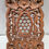 Thumbnail: Wooden Hand Carved Trivet Honeycomb Center surrounded In Floral Patterns Size:6"