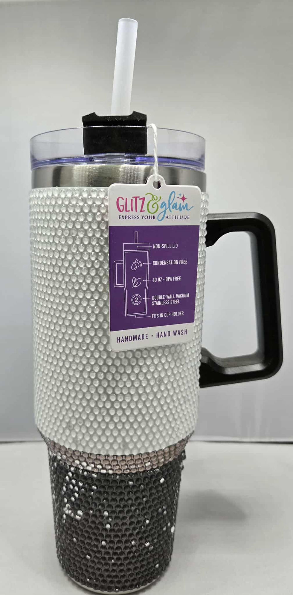 Miniaturbild: Glitz & Glam Tumbler Stainless Steel 40oz. Hot & Cold, $28.00Each