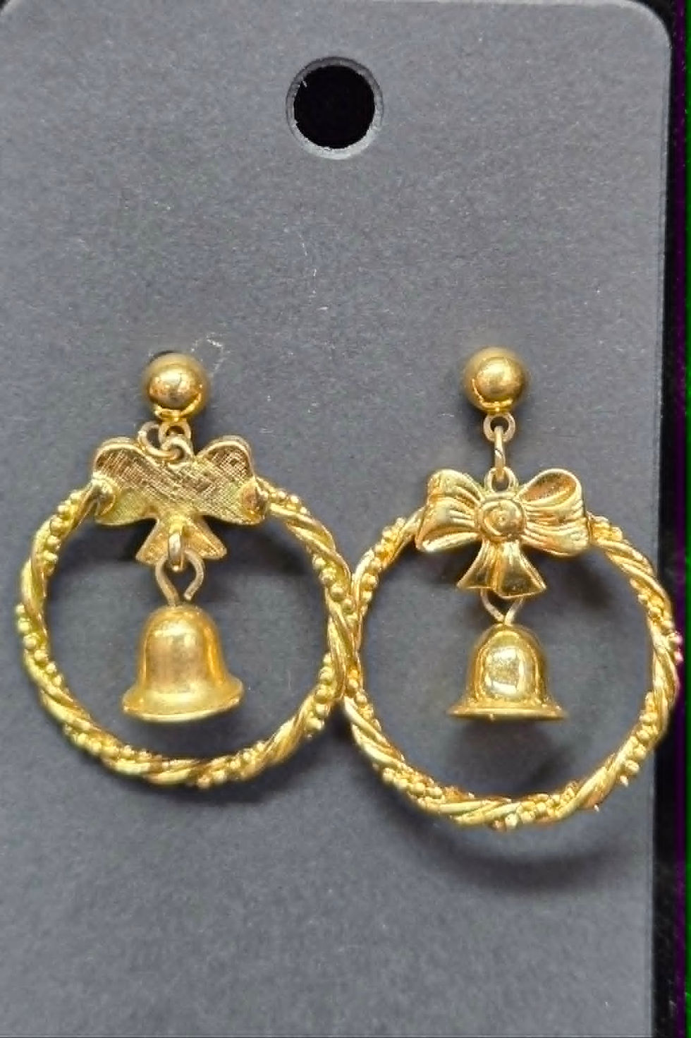 Miniatura: (10) Various Christmas Memorabilia Earrings & Pins, Vtg.