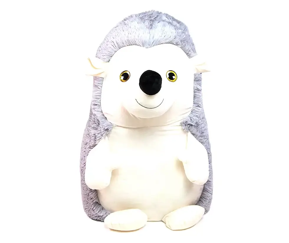 Thumbnail: Gray Jumbo Hedgehog Plush Toy