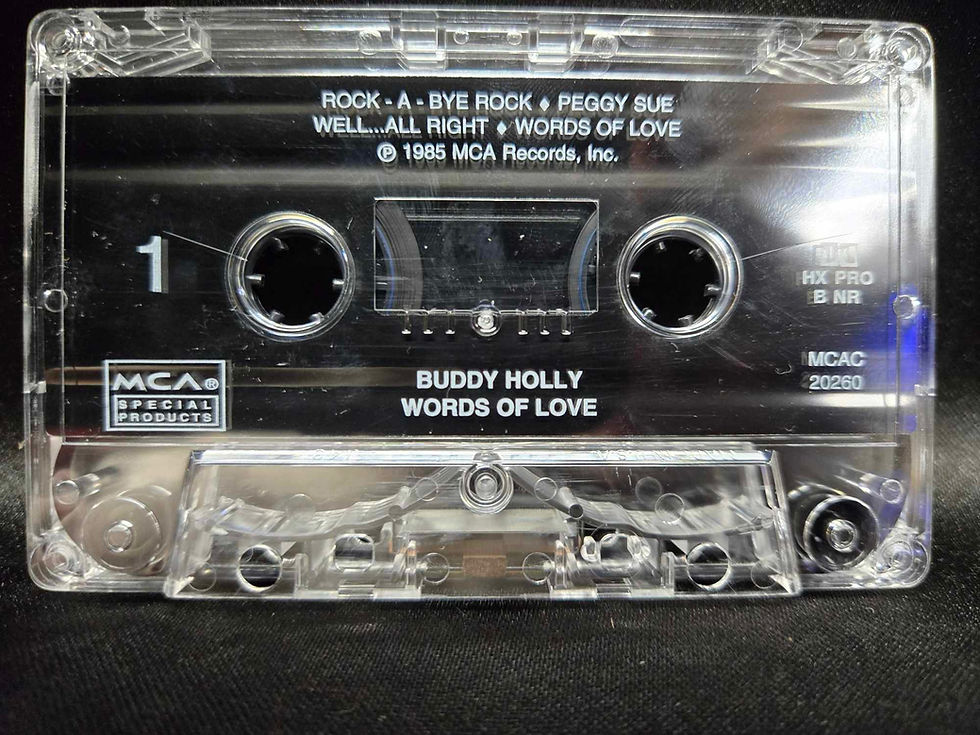 Thumbnail: Buddy Holly-Words of Love, 1985,  Cassette Tape