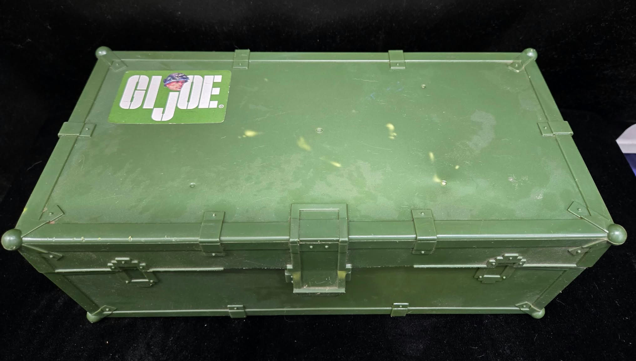 GI Joe Army Green Toolbox (Storage Case) Plastic,   Size: 13.50" x 6.75" x 5" 