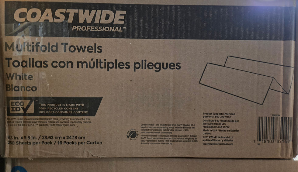 Thumbnail: Coastwide Professional Multifold Paper Towels, 1 Ply 250 Sheets, 16 Pack Carton