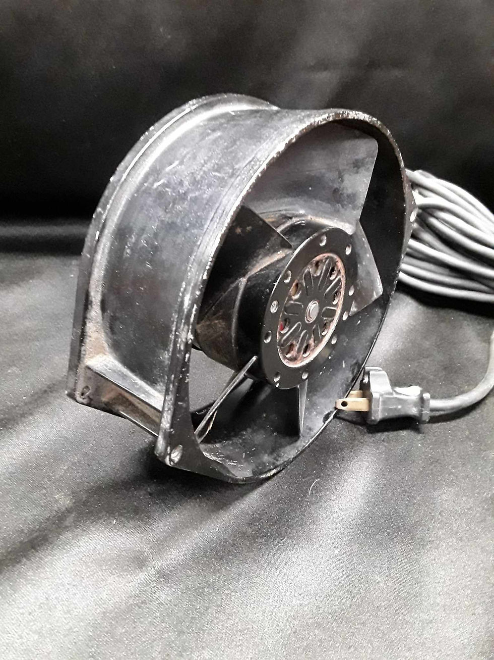 Thumbnail: Vintage System Pamotor fan, Model 7600W, 115 volts, 50/60 hz *