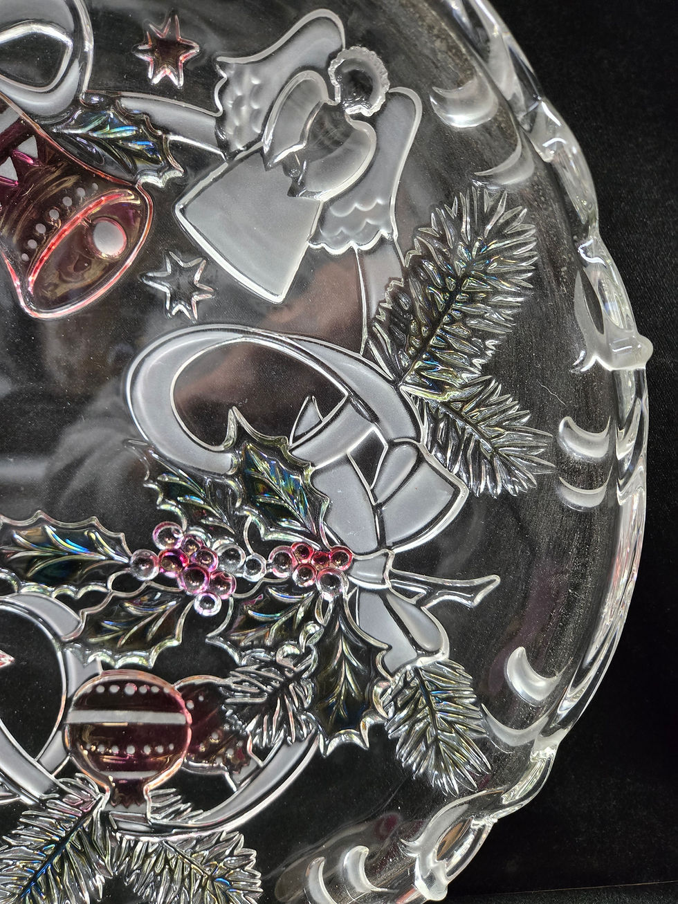 Thumbnail: Mikasa Christmas Spirt Hostess Glass Platter