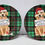 Thumbnail: Christmas Melamine Ware Hard Plastic Plates, (2) Size: 6" Diameter