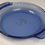 Thumbnail: Anchor Hocking 9"(32cm) Cobalt Blue Glass Pie Plate/Bake Dish Fluted W/Handles,