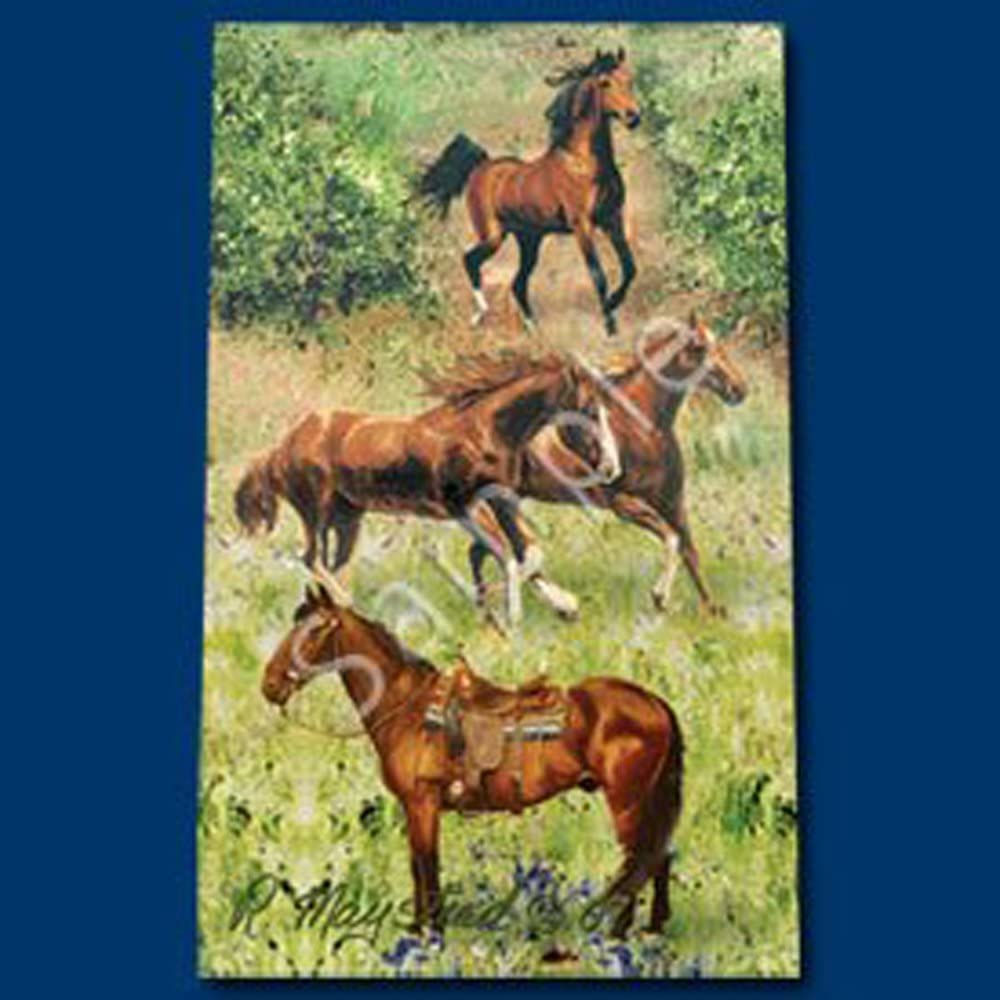 Brown Horses Ball Point Pen   by Ruth Maystead