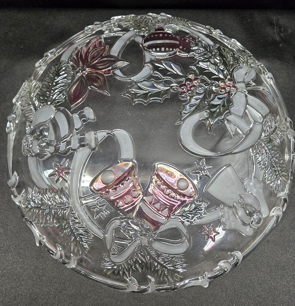 Thumbnail: Mikasa Christmas Spirt Hostess Glass Platter