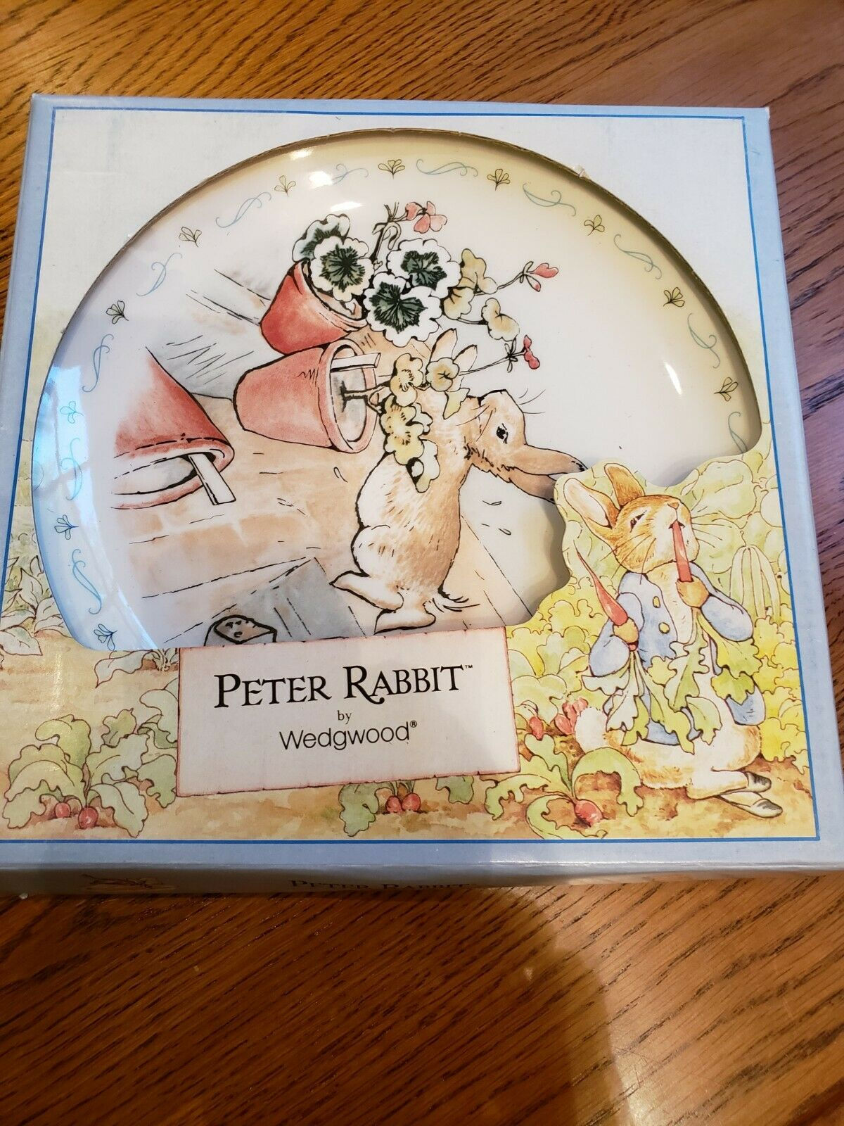 Peter Rabbit Wedgwood Plate "Peter Jumped out" (New)