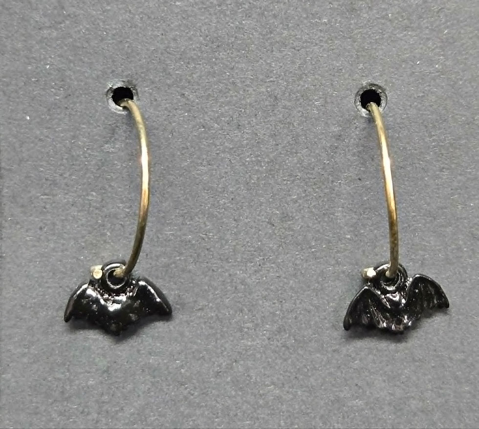Miniatura: (10) Various Halloween Memorabilia Earrings & Pins, Vtg.