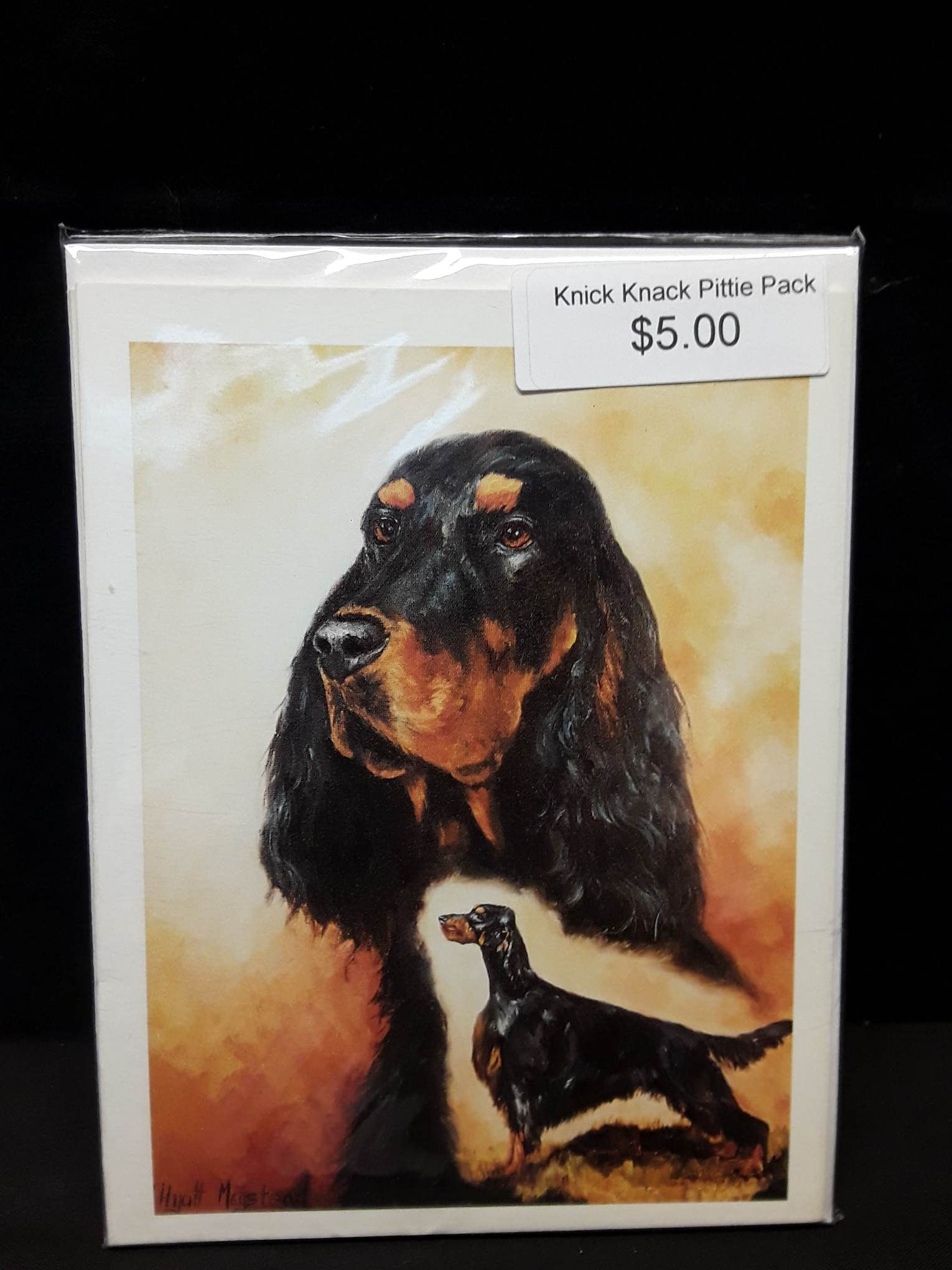 (6) Gordon Setter Greeting Cards & Envelopes  Art Work by Ruth Maystead