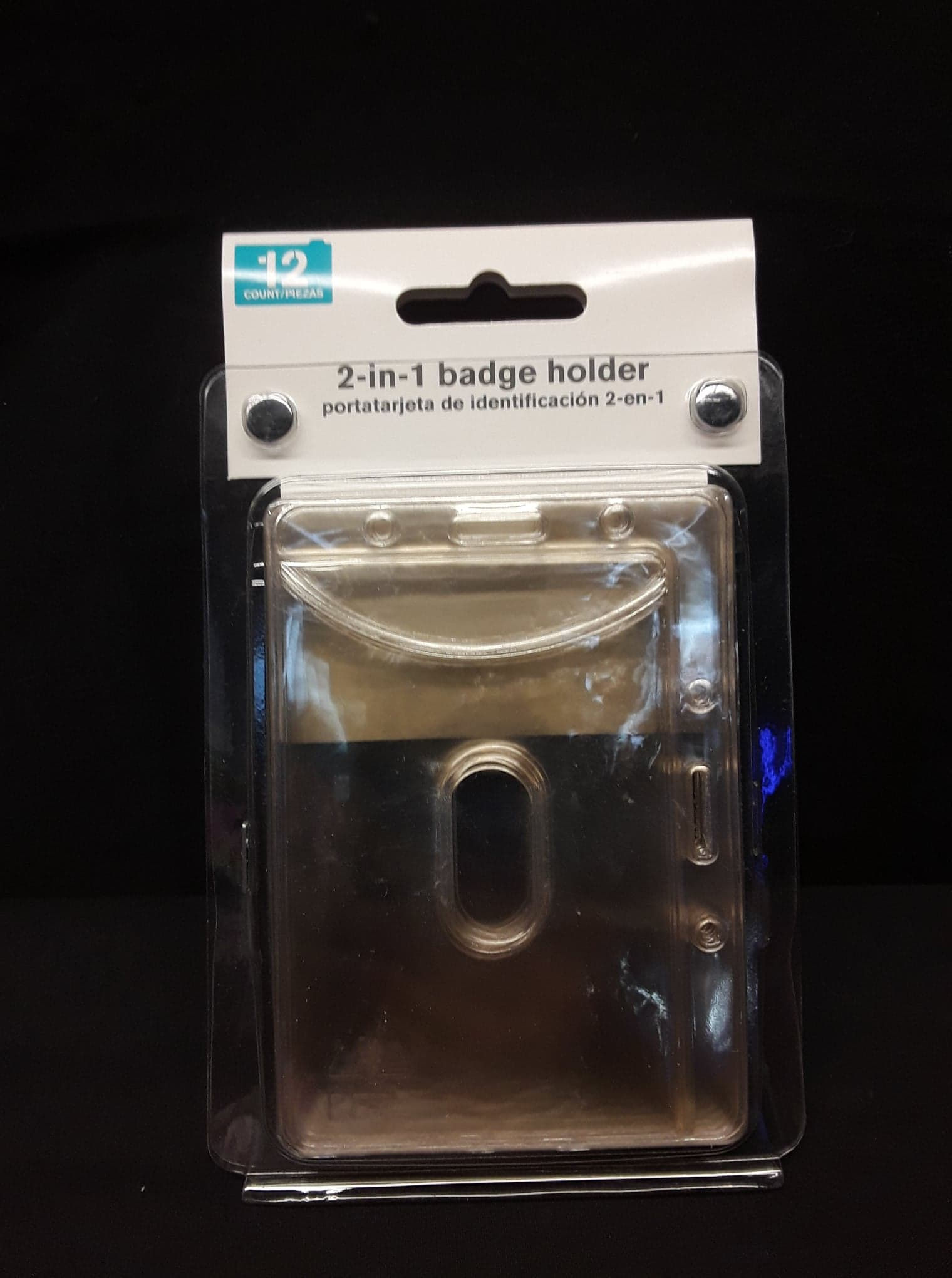 2-in-1 Badge Holder (12) Size: 4" x 3"