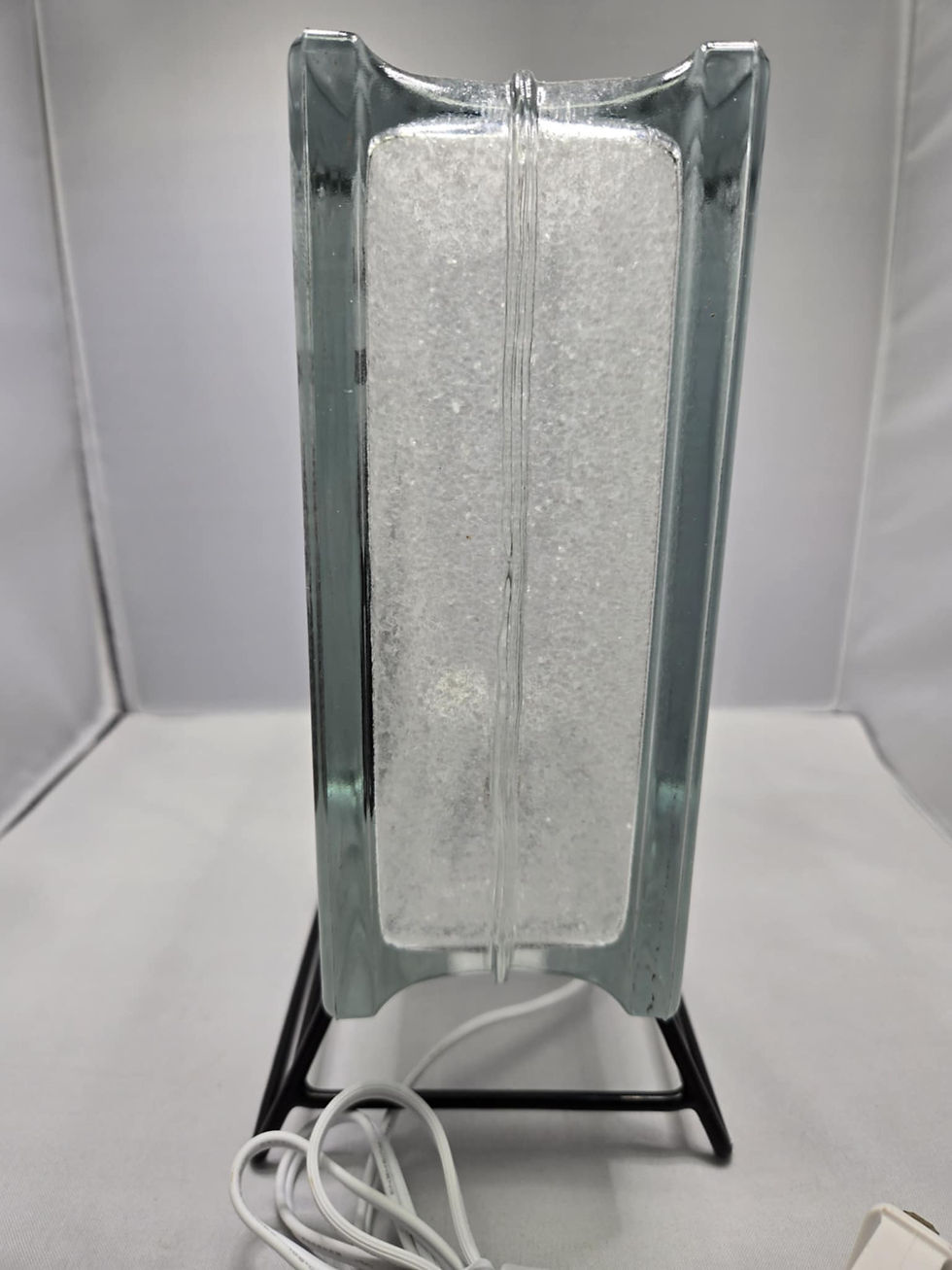 Miniature : Custom Lit Decorative Solid Glass Block With Heartwarming Cat Adoption Message