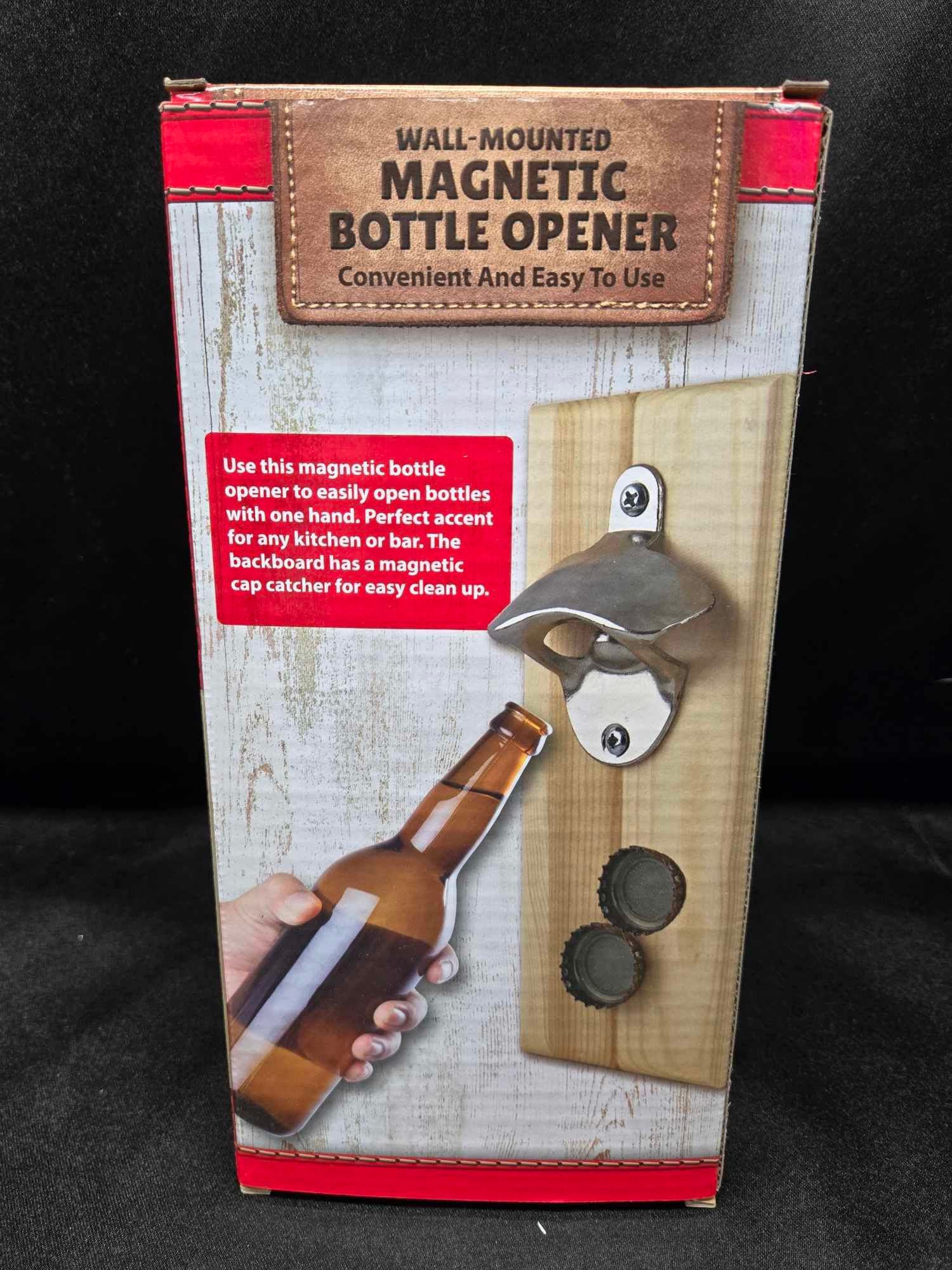 Wall-Mounted Magnetic Bottle Opener