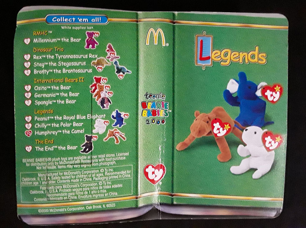 Miniaturbild: 1993 ty Glory the bear &  Humphrey The Camel beanie baby-RARE ERRORS