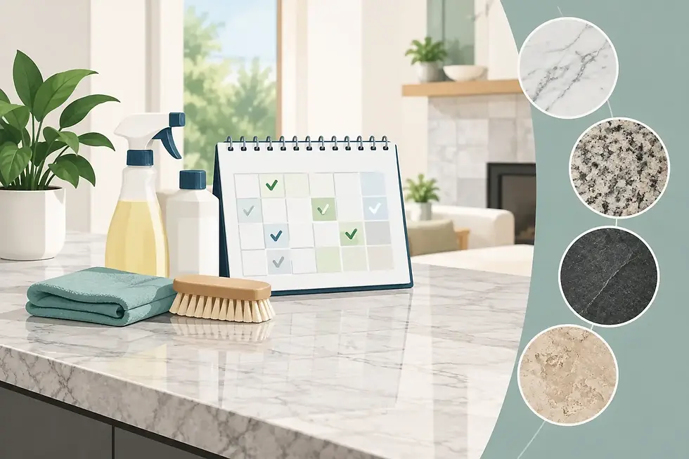 Natural Stone Cleaning Schedule Guide for Homes