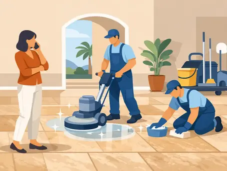 When to Call a Travertine Floor Cleaning Service