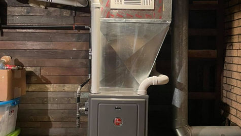 Modern gas furnace and heat pump side by side comparison for Somerset PA homeowners choosing heating systems