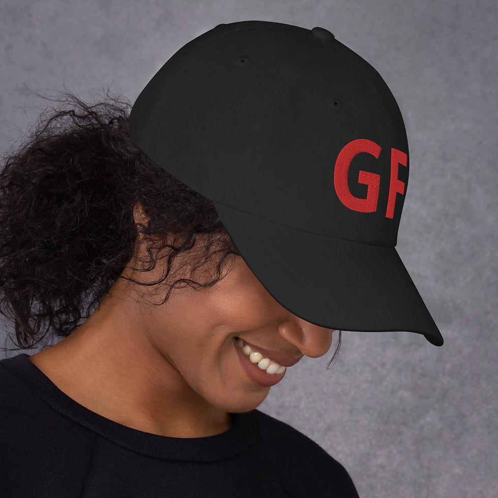 GF Hat - Red Letters - Choose Hat color