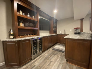 Modern kitchen remodel cost breakdown Greensburg PA showing cabinet installation and countertop selection