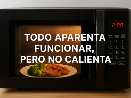 ¿Tu microondas dejó de calentar? 7 causas comunes y cómo identificar cuál es la tuya