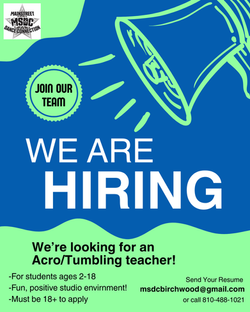 Hiring Acro teacher