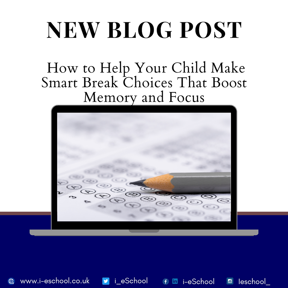 How to Help Your Child Make Smart Break Choices That Boost Memory and Focus