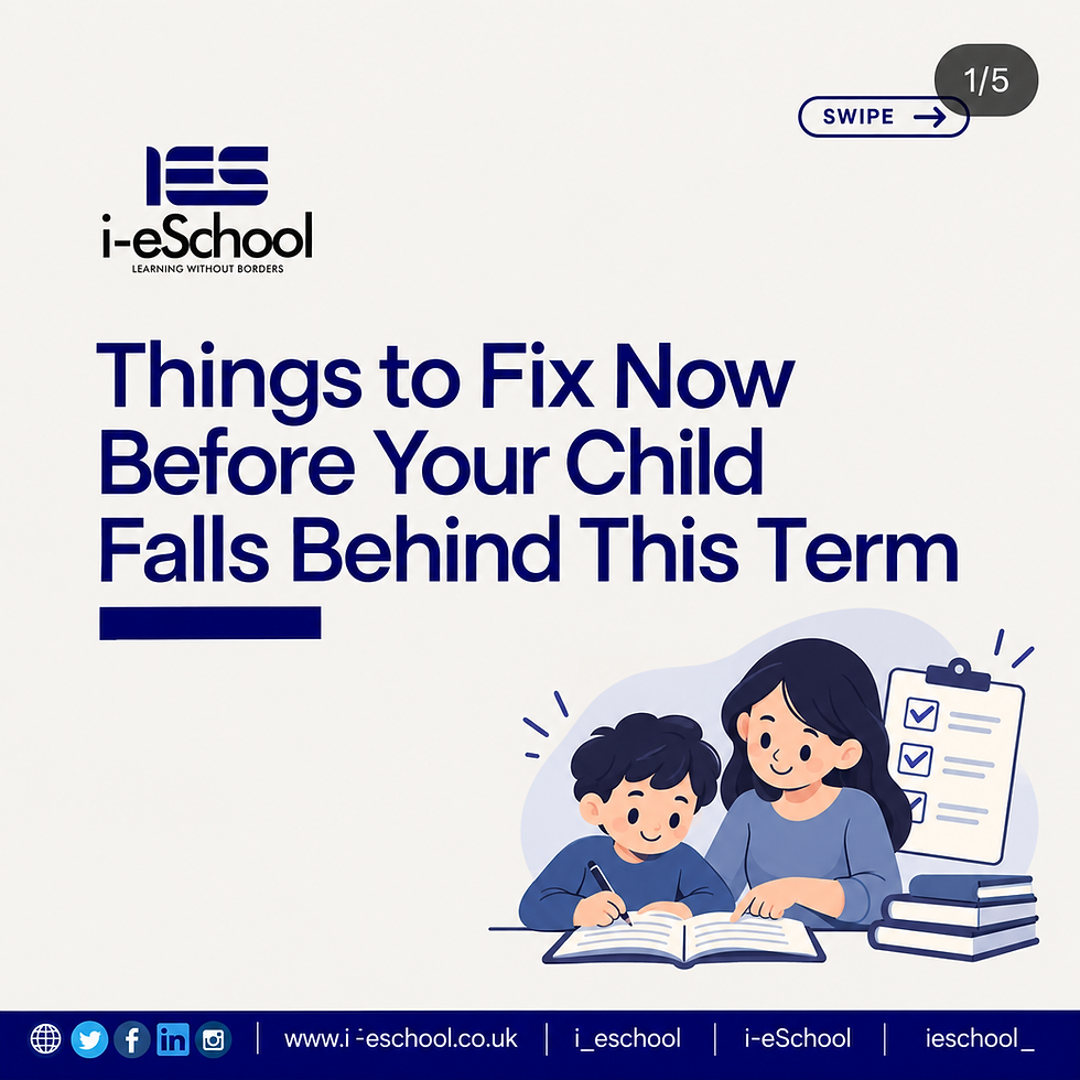 5 Things to Fix Now Before Your Child Falls Behind at School This Term