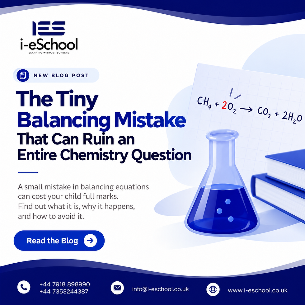 The Tiny Balancing Mistake That Can Ruin an Entire Chemistry Question