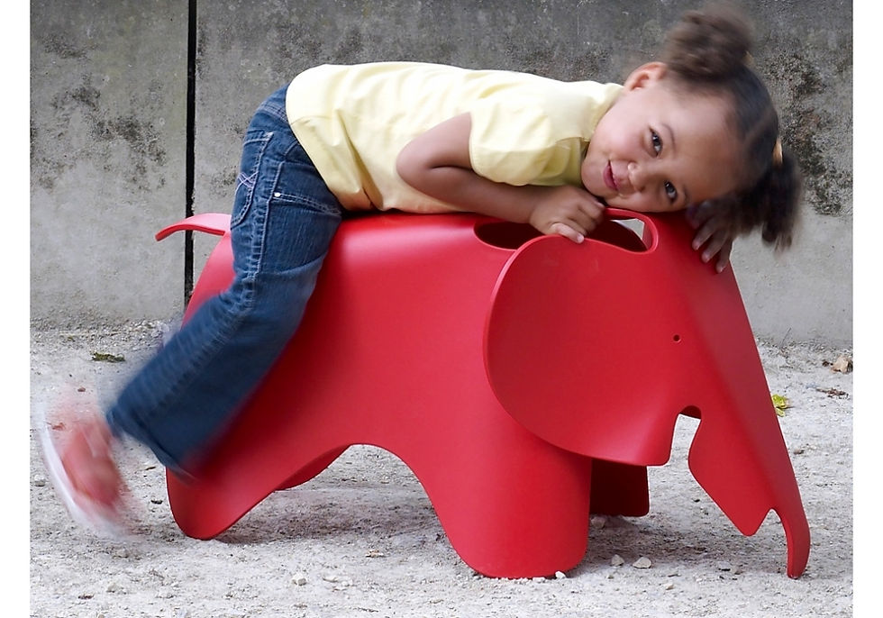 Miniatura: sgabello-eames-elephant-rosso-di-vitra